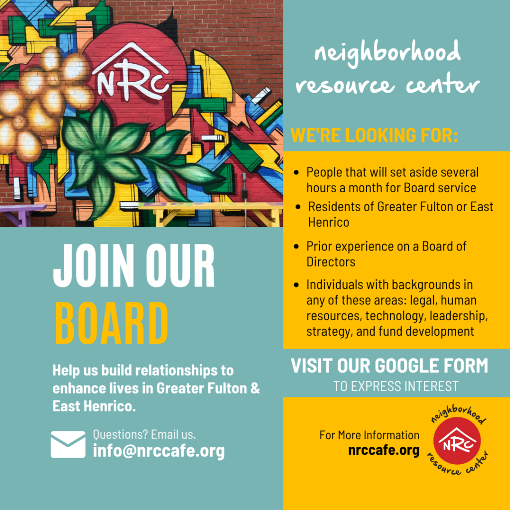 A graphic that explains the skills that we are looking for in a Board member. Details are in the text of the webpage. 